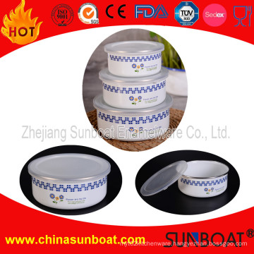 Sunboat 3 PCS Set Enamel Mixing Bowl Customized Design Tableware